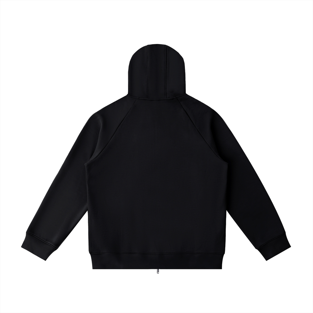Luxury London Clothing Raglan Sleeve Zip Hoodie