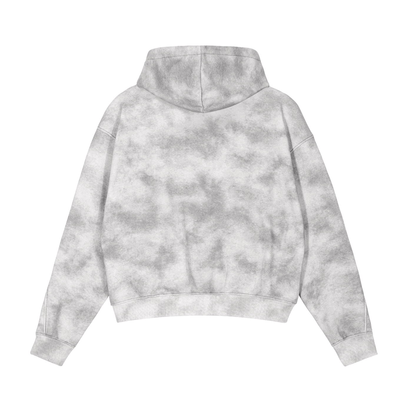 Luxury London Clothing Dirty Washed Zip-Up Fleece Hoodie