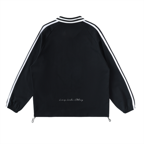 Luxury London Clothing Contrast Striped Collar Sweatshirt