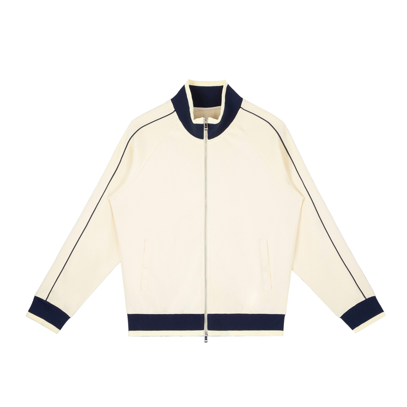 Luxury London Clothing  Raglan Sleeve Zip Track Jacket
