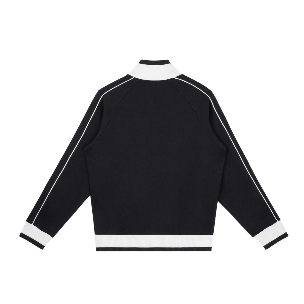 Luxury London Clothing  Raglan Sleeve Zip Track Jacket