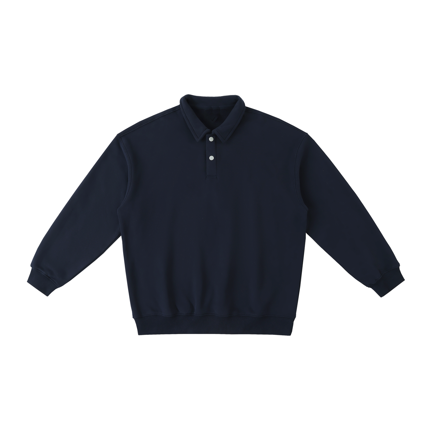 Luxury London Clothing Polo-Collar Sweatshirt