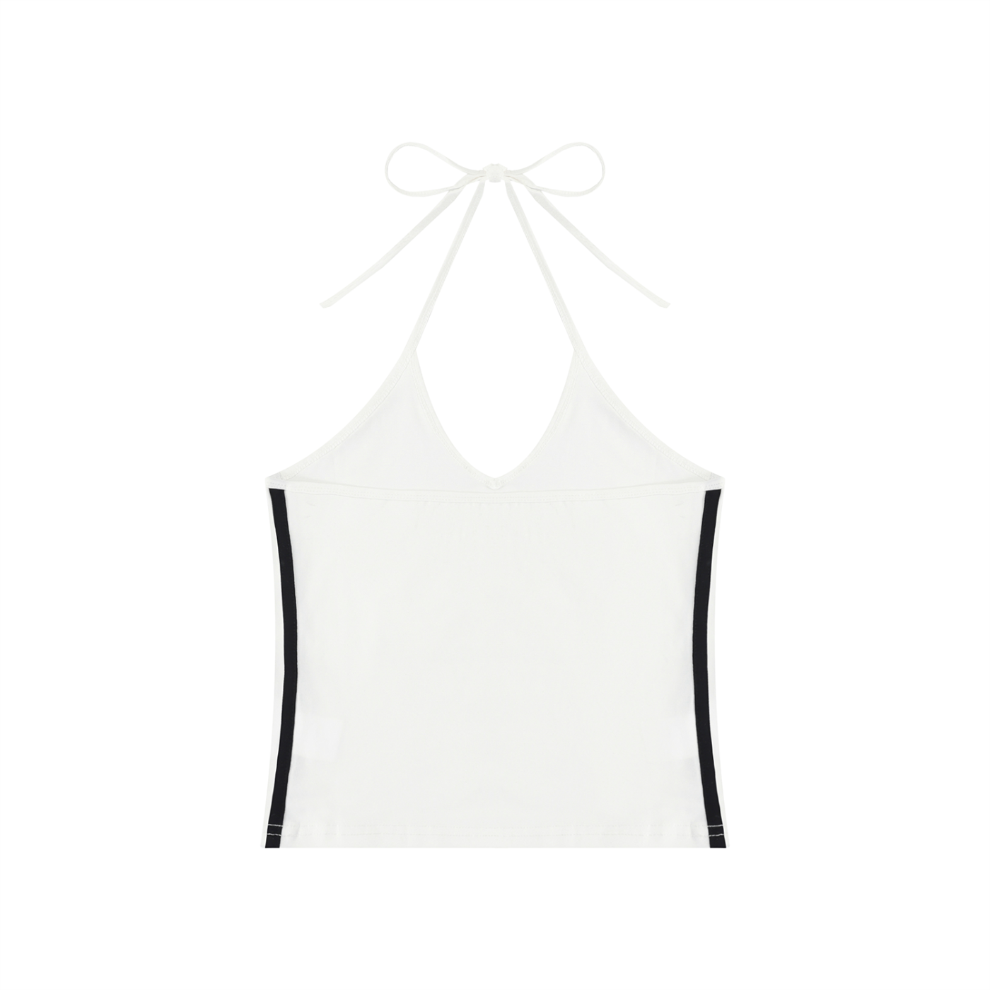 Luxury London Clothing Block Halter Crop Tank Top
