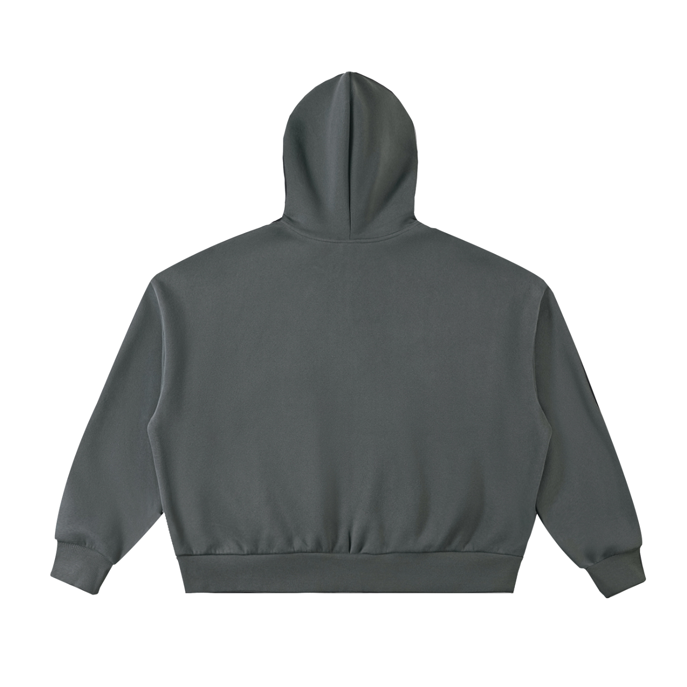 Luxury London Clothing Fleeced Full-Zip Boxy Hoodie