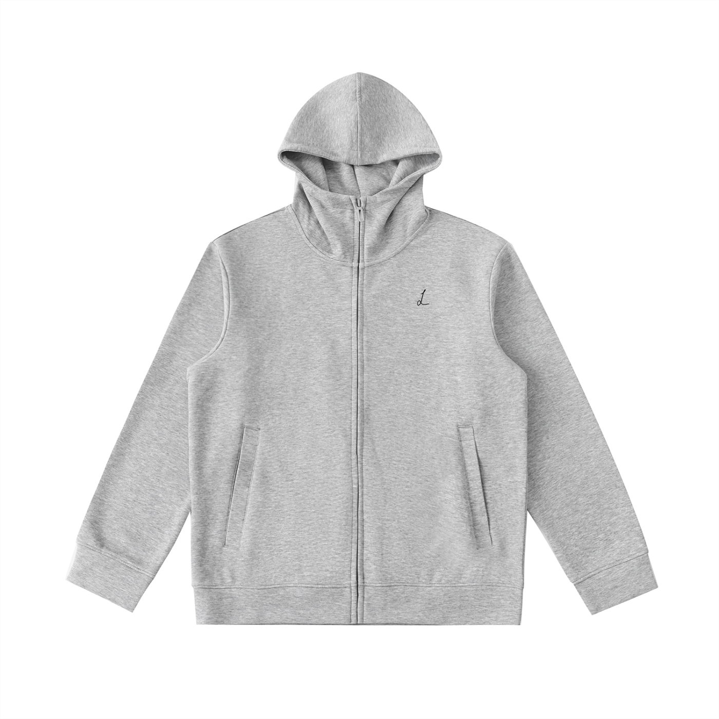 Luxury London Clothing High Neck  Zip-Up Hoodie