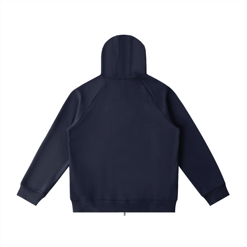 Luxury London Clothing Raglan Sleeve Zip Hoodie