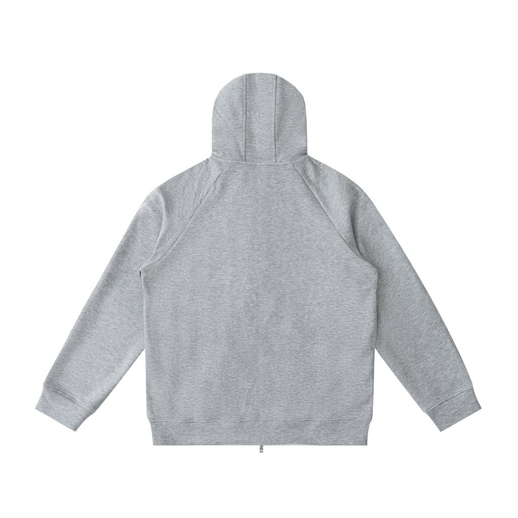 Luxury London Clothing Raglan Sleeve Zip Hoodie