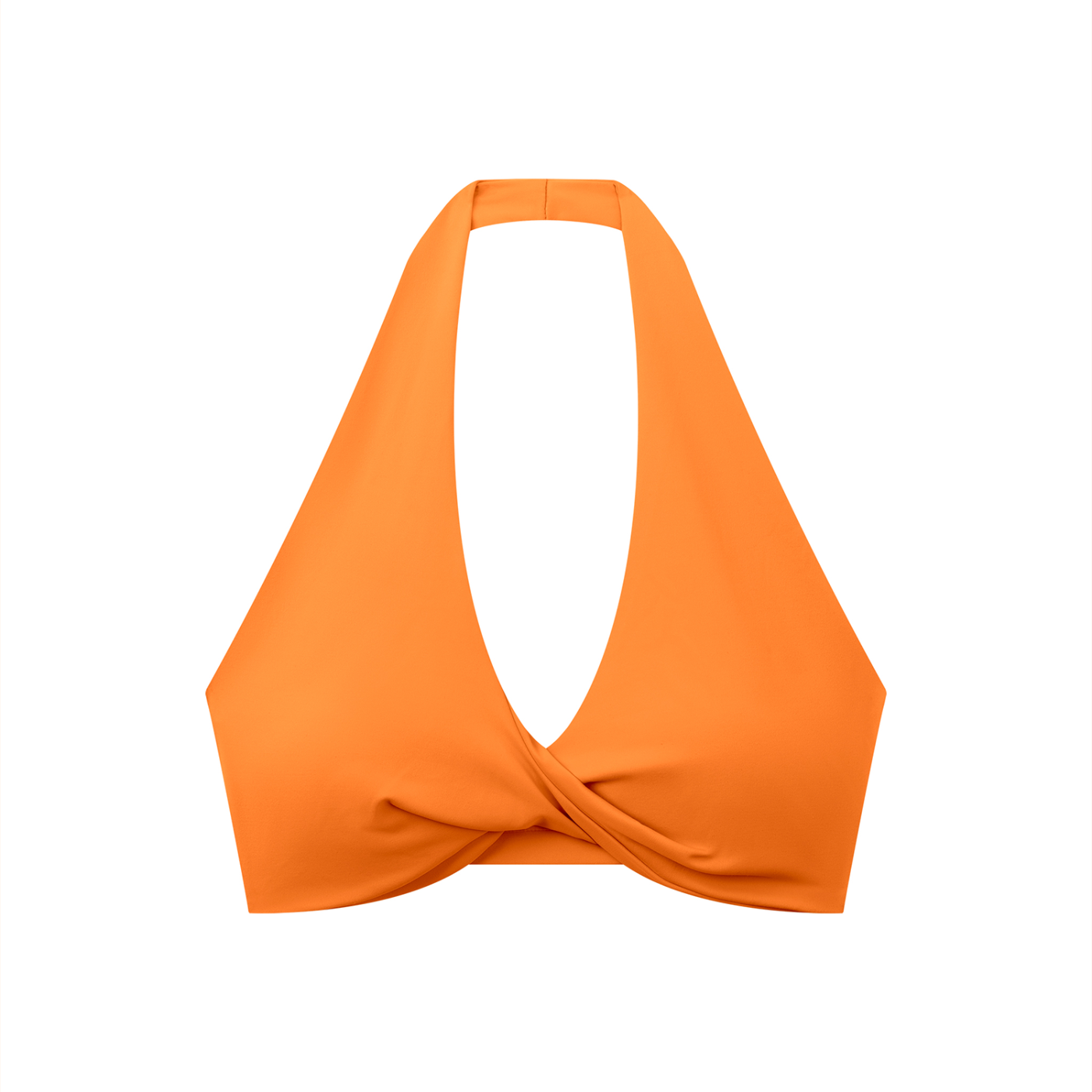 Luxury London Clothing Pleated Halter Sports Bra