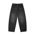Luxury London Clothing  Vintage Wash Barrel Leg Jeans