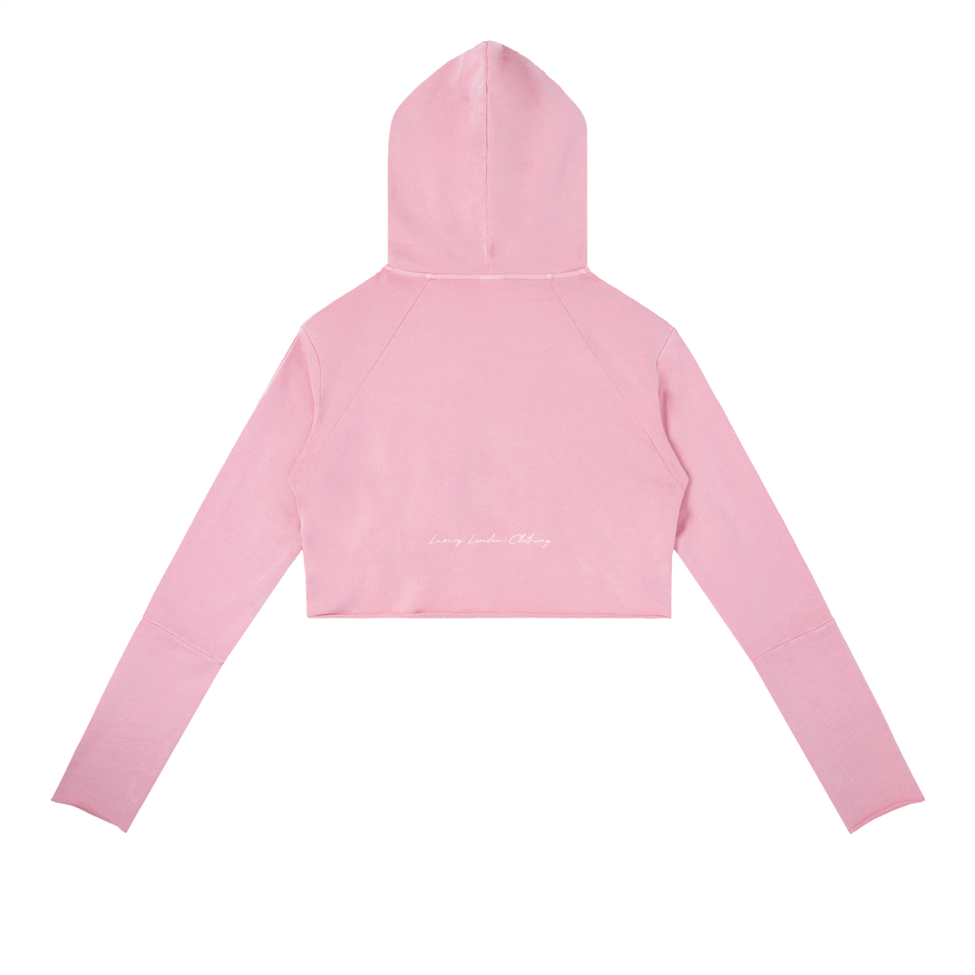 Luxury London Clothing Vintage Washed Crop Hoodie