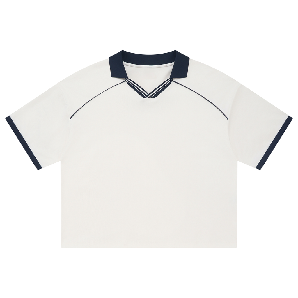 Luxury London Clothing Piping Boxy Soccer Jersey
