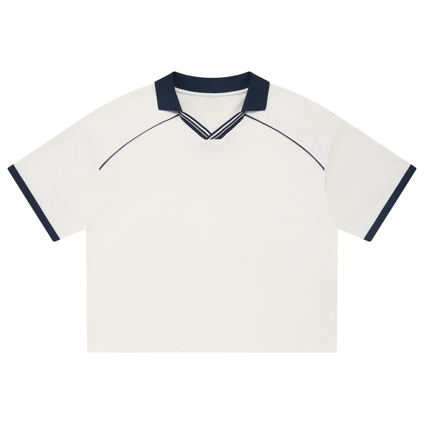 Luxury London Clothing Piping Boxy Soccer Jersey
