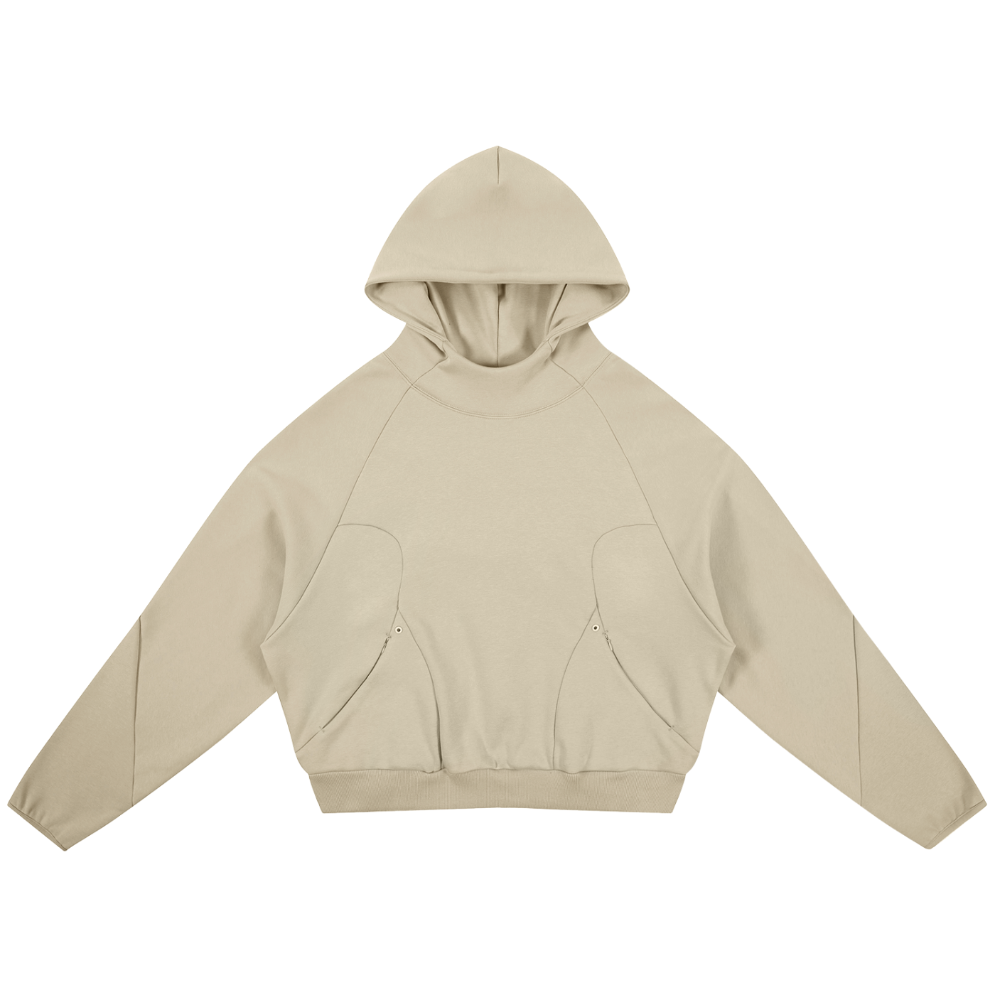 Luxury London Clothing Curved Panel Raglan Hoodie