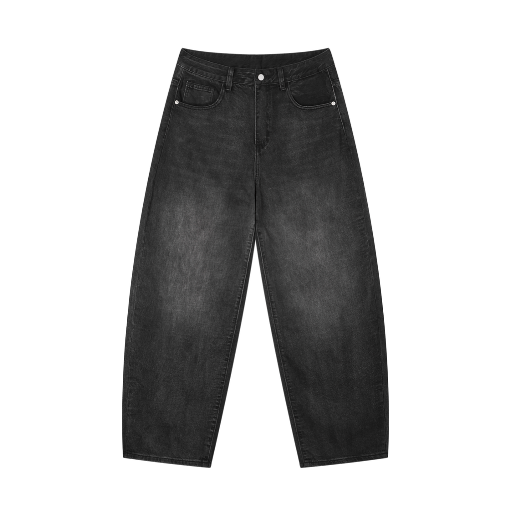 Luxury London Clothing Vintage Wash Barrel Leg Jeans