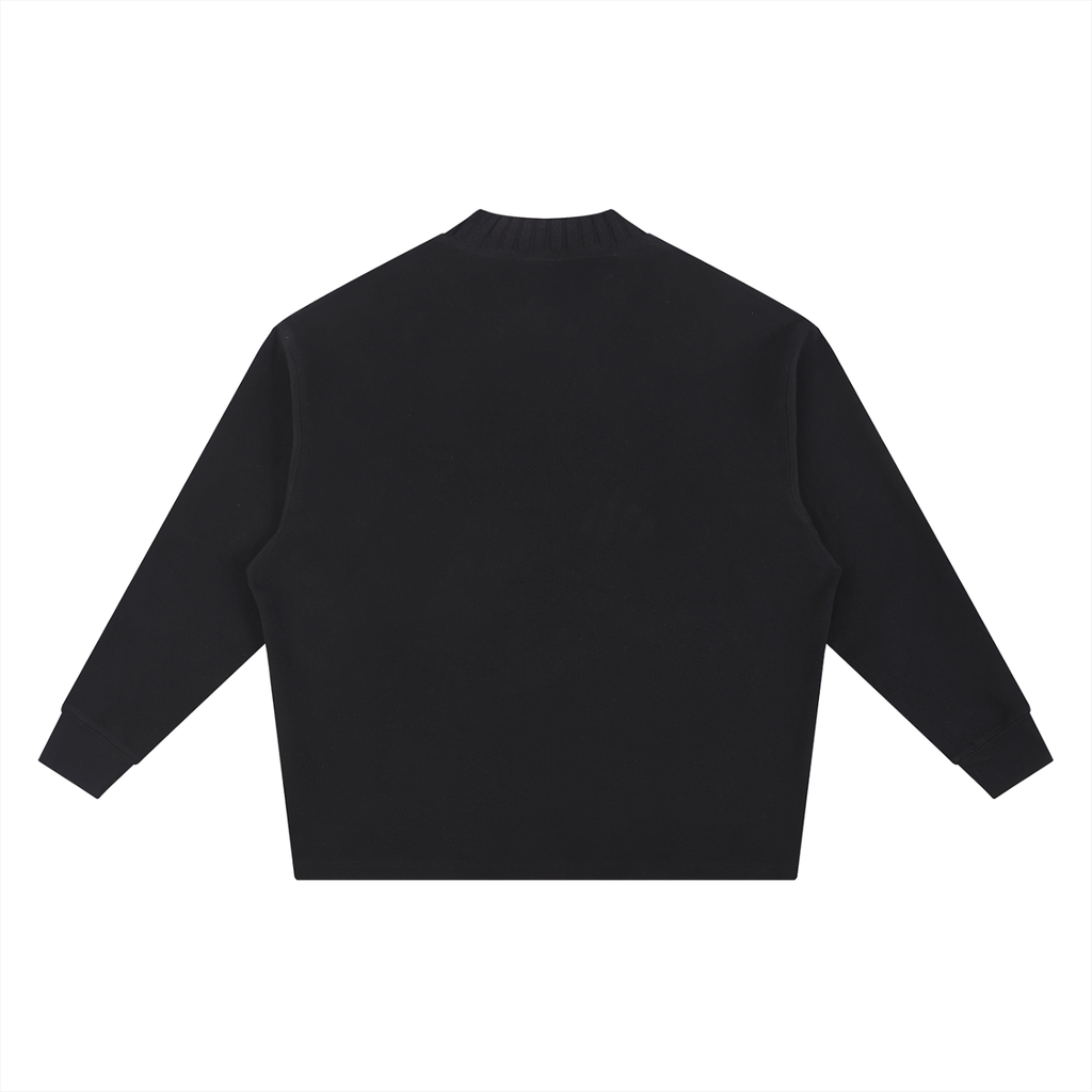 Luxury London Clothing Knitted Round Neck Oversize Sweatshirt