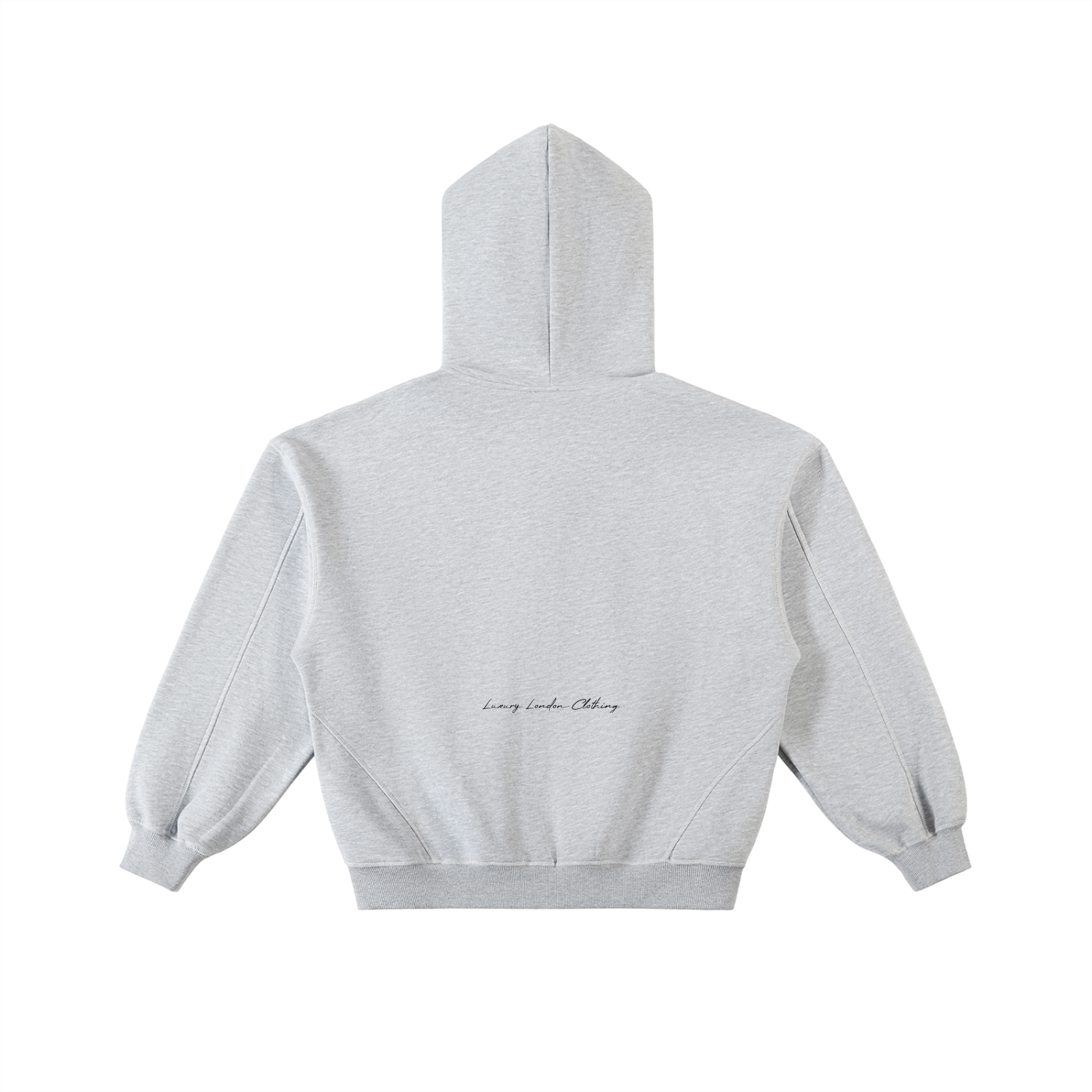 Luxury London Clothing Stitched Fleece Zip Hoodie