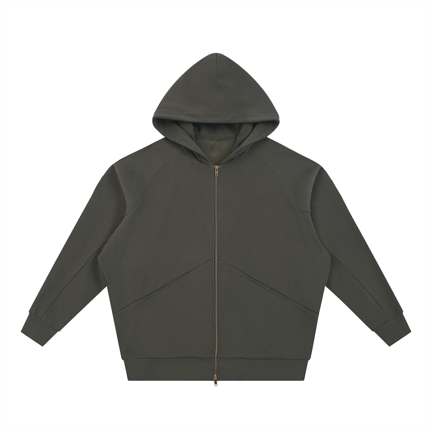 Luxury London Clothing Dolman Sleeve Zip Hoodie