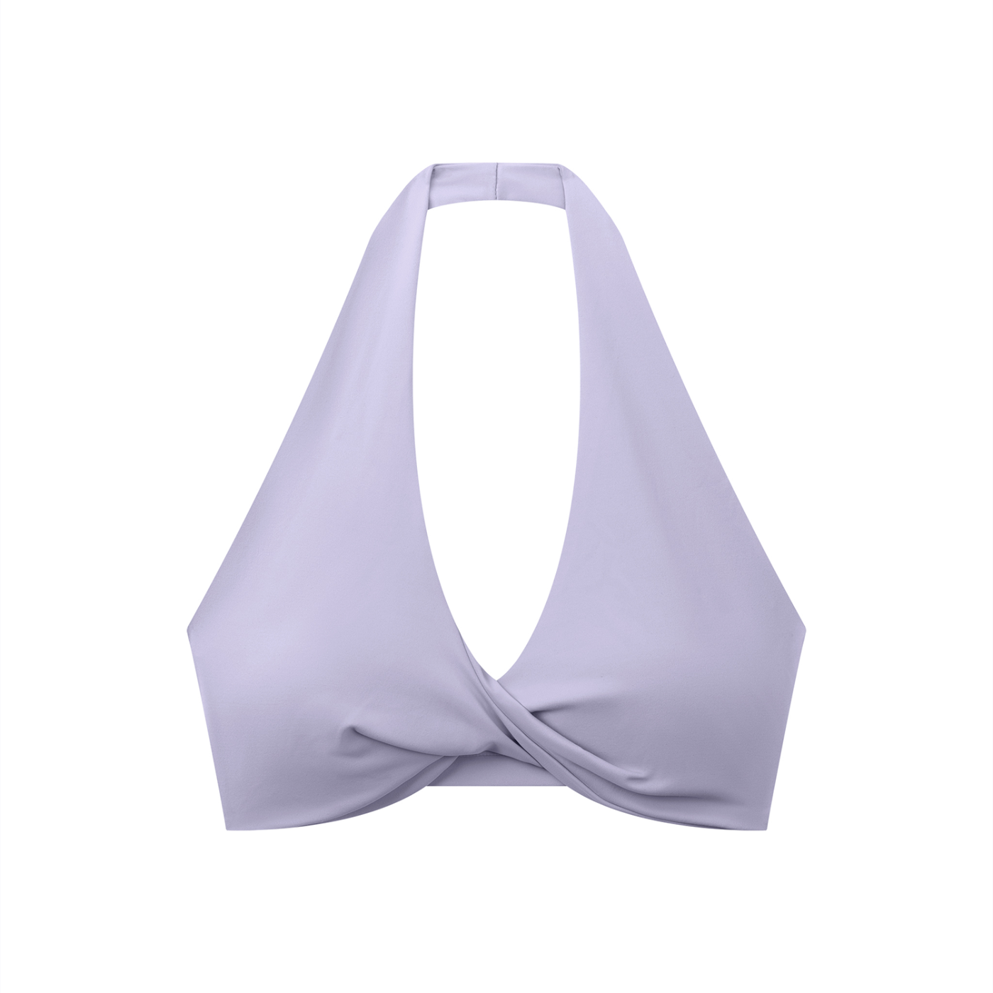 Luxury London Clothing Pleated Halter Sports Bra