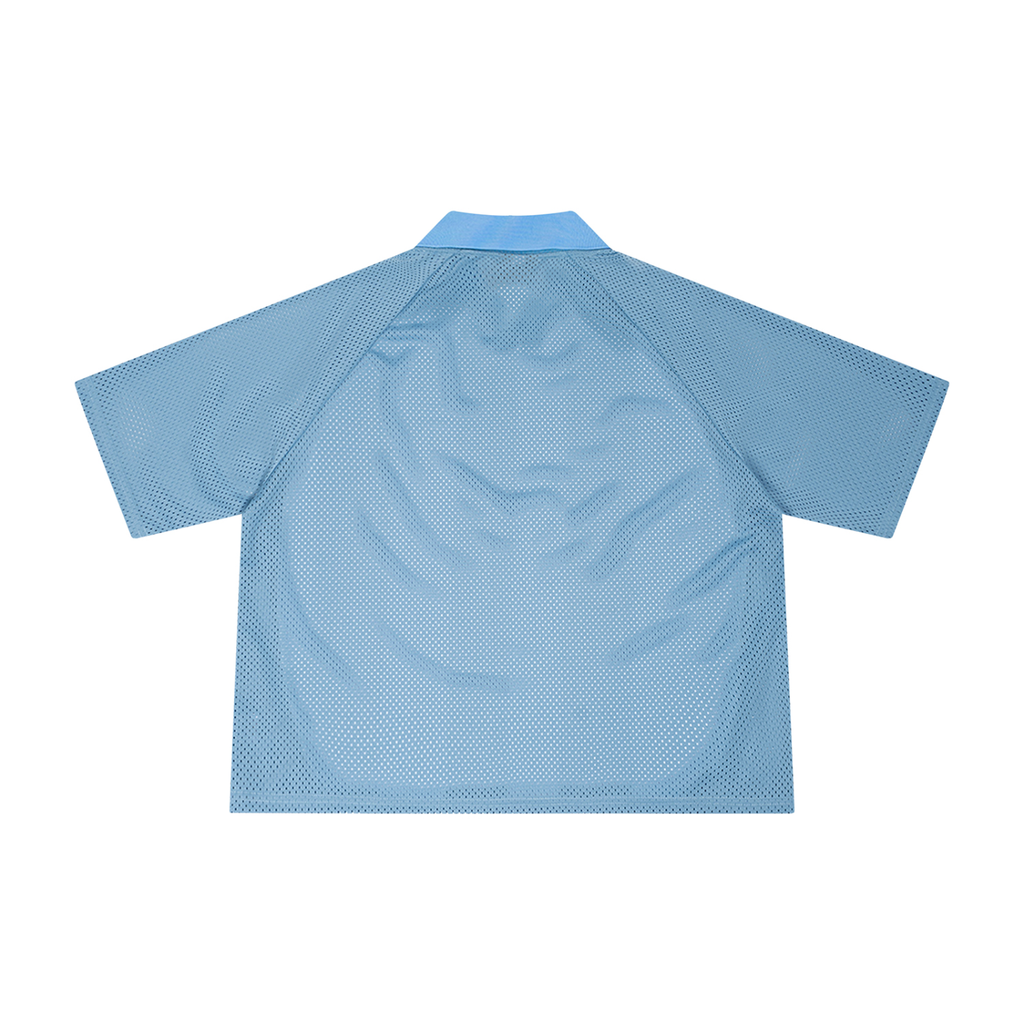 Luxury London Clothing Striped Mesh Boxy Soccer Jersey