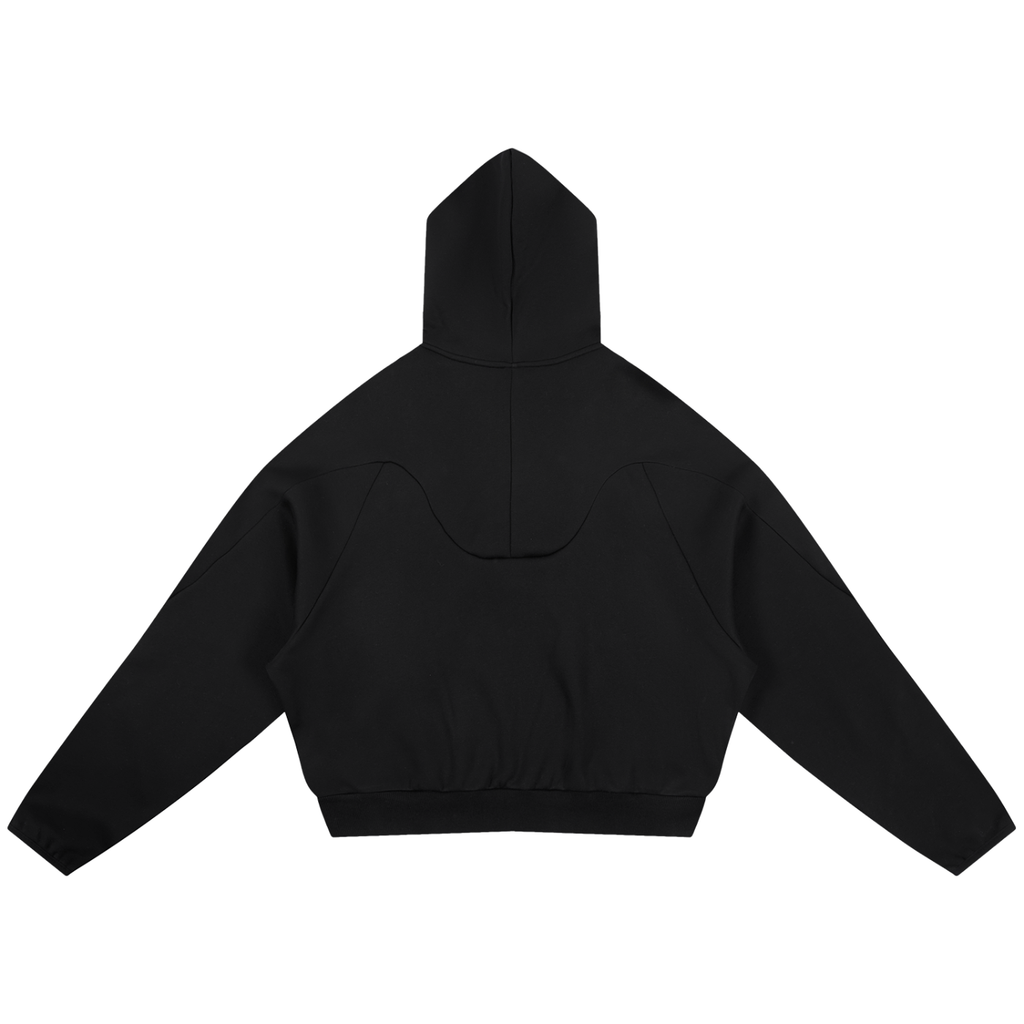 Luxury London Clothing Curved Panel Raglan Hoodie