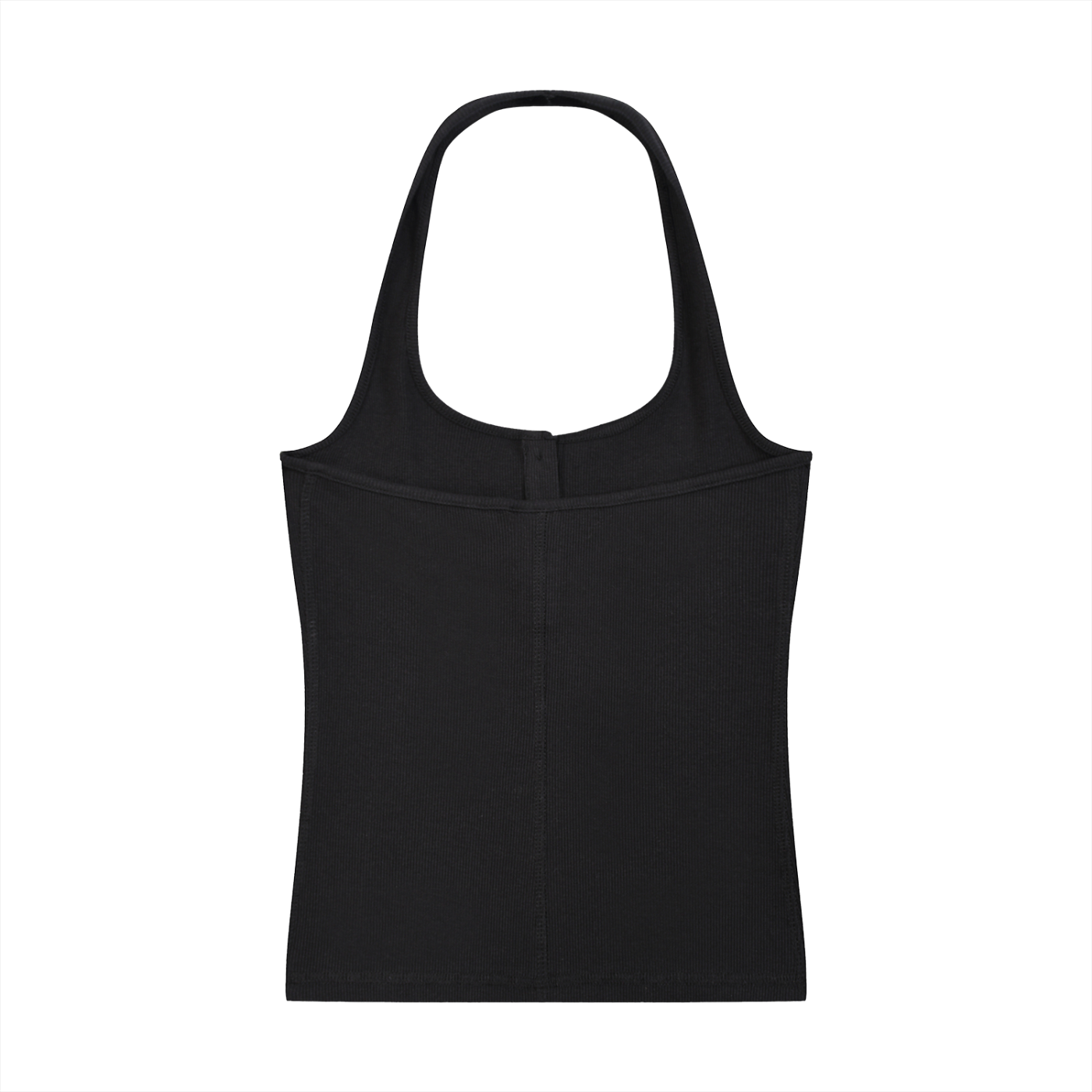 Luxury London Clothing Ribbed Henley Tank Top