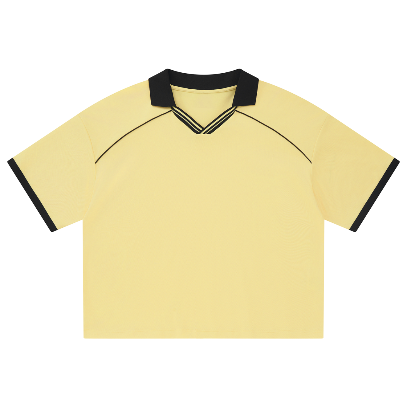 Luxury London Clothing Piping Boxy Soccer Jersey