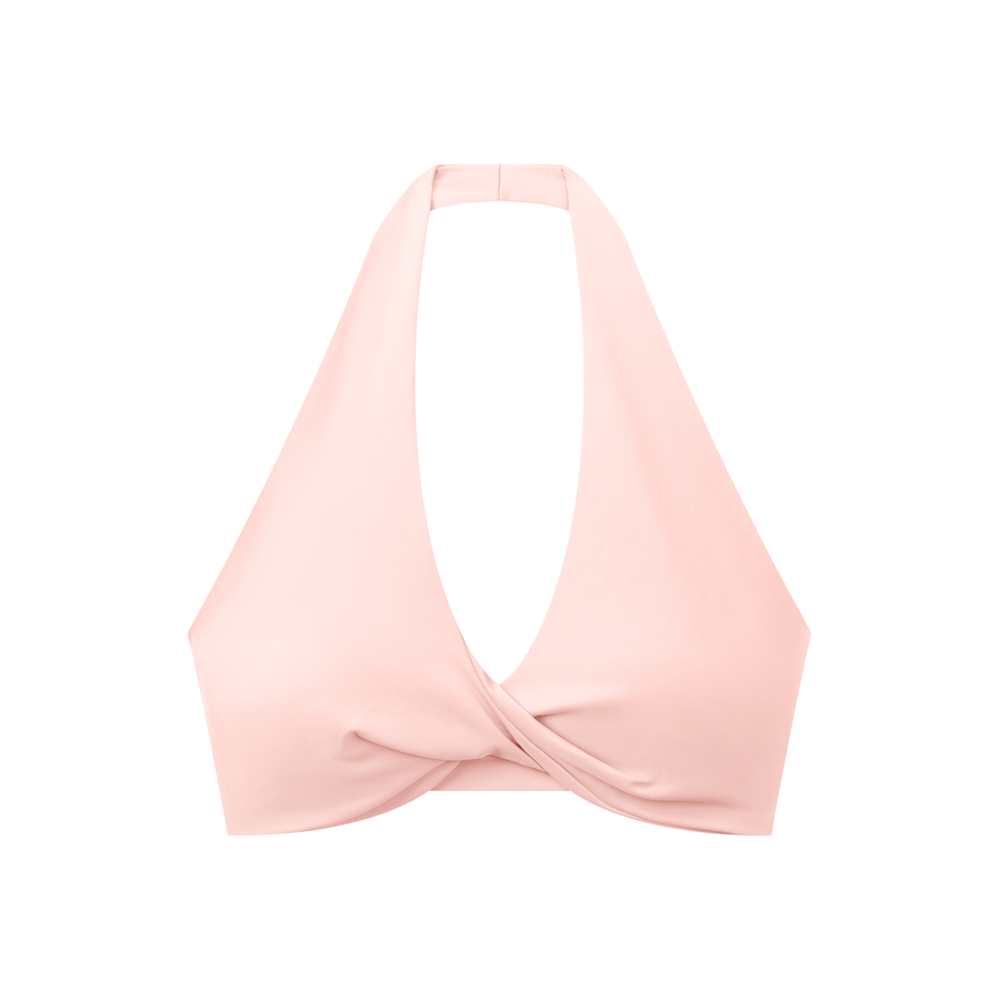 Luxury London Clothing Pleated Halter Sports Bra