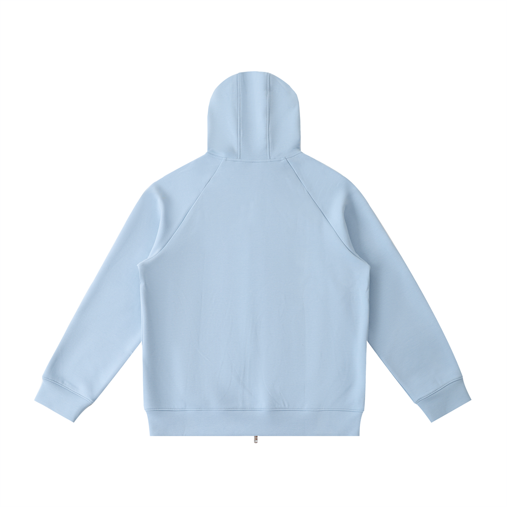 Luxury London Clothing Raglan Sleeve Zip Hoodie
