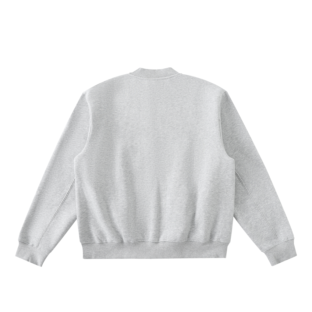 Luxury London Clothing Zip-Up Fleeced Varsity Jacket