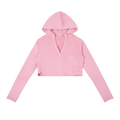 Luxury London Clothing Vintage Washed Crop Hoodie