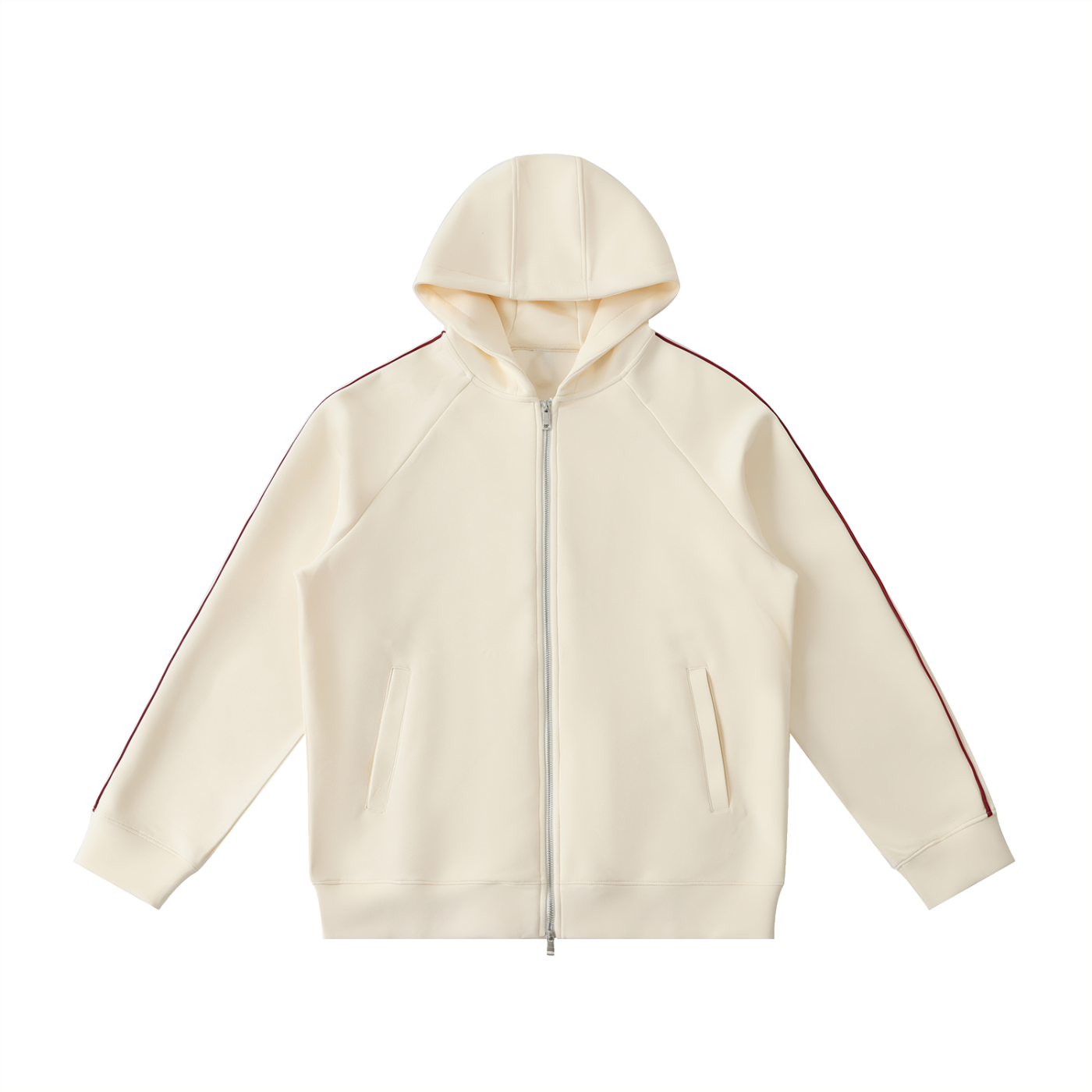 Luxury London Clothing Raglan Sleeve Zip Hoodie