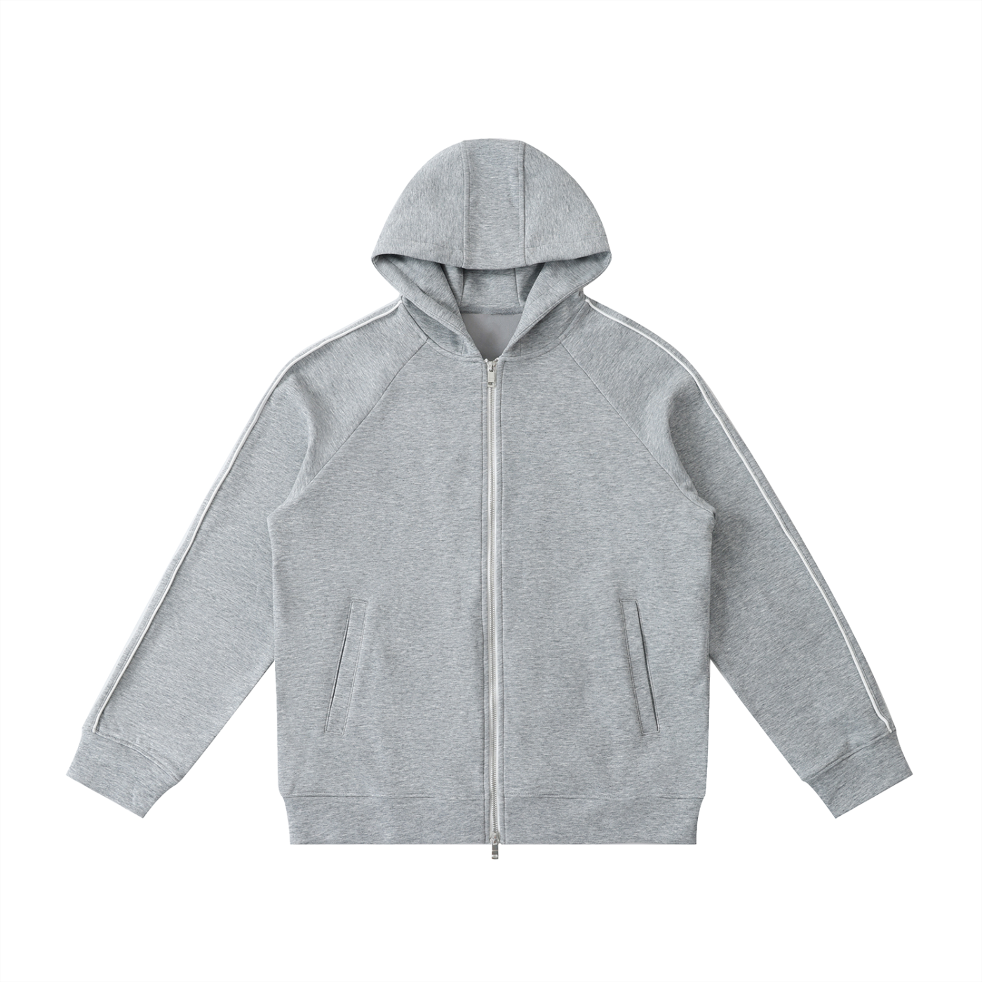 Luxury London Clothing Raglan Sleeve Zip Hoodie