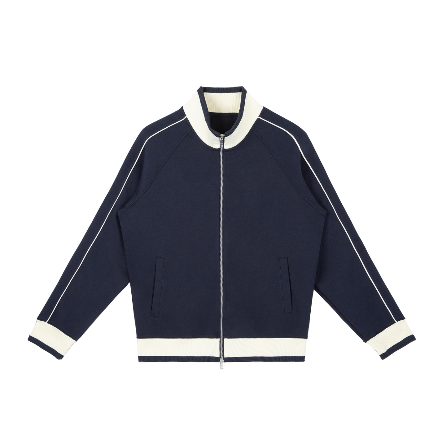 Luxury London Clothing  Raglan Sleeve Zip Track Jacket