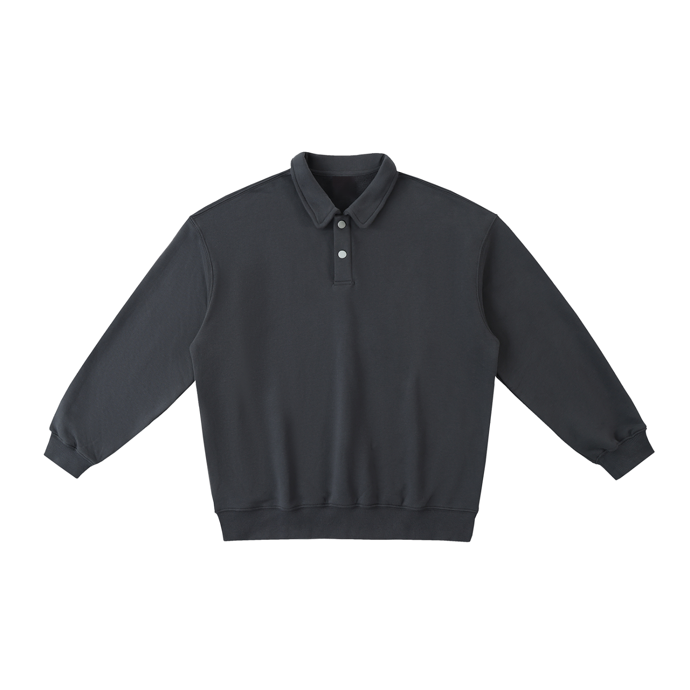 Luxury London Clothing Polo-Collar Sweatshirt