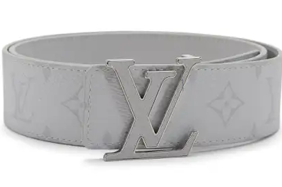 White Louis Vuitton Belt