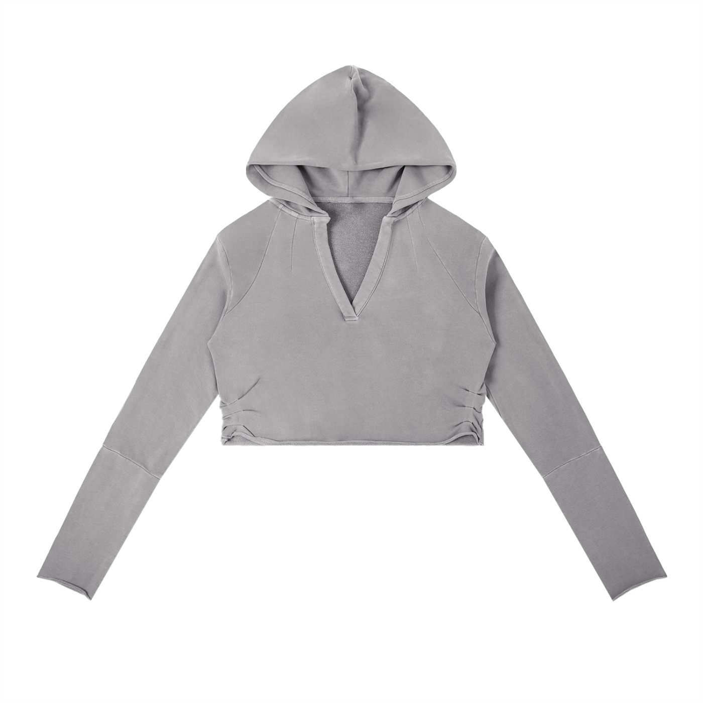 Luxury London Clothing Vintage Washed Raw Edge Hoodie