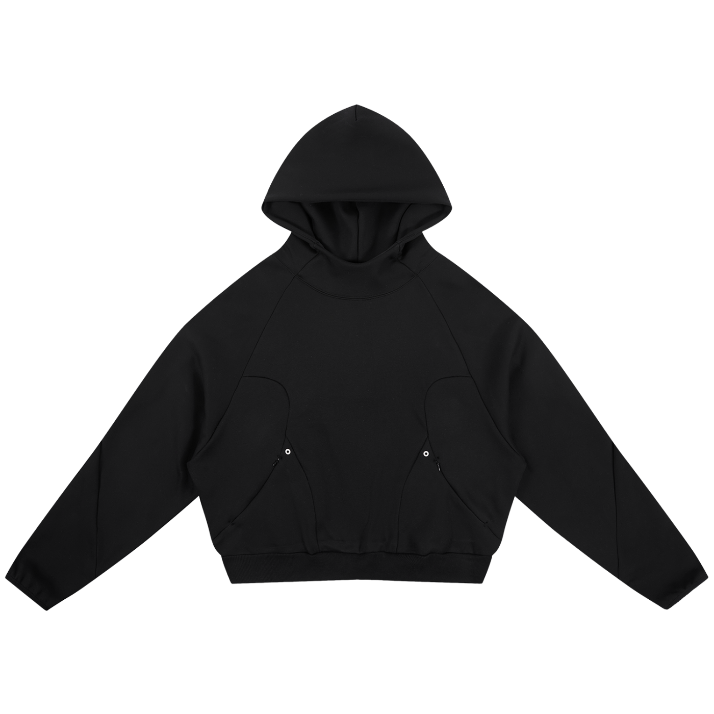 Luxury London Clothing Curved Panel Raglan Hoodie