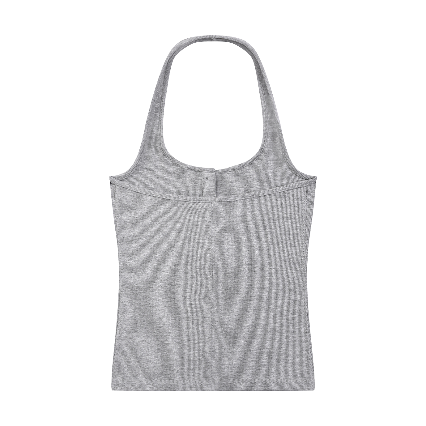 Luxury London Clothing Ribbed Henley Tank Top