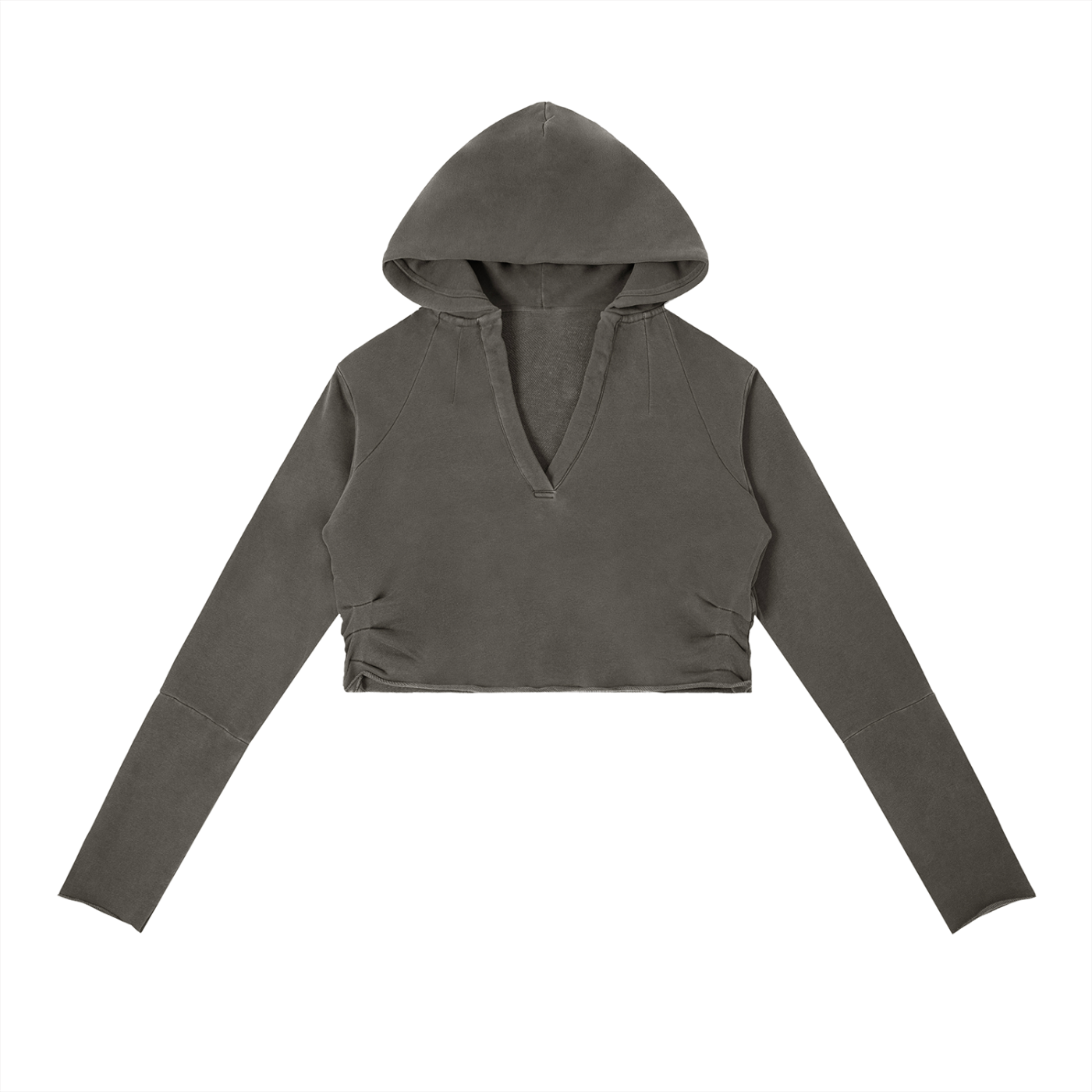Luxury London Clothing Vintage Washed Raw Edge Hoodie