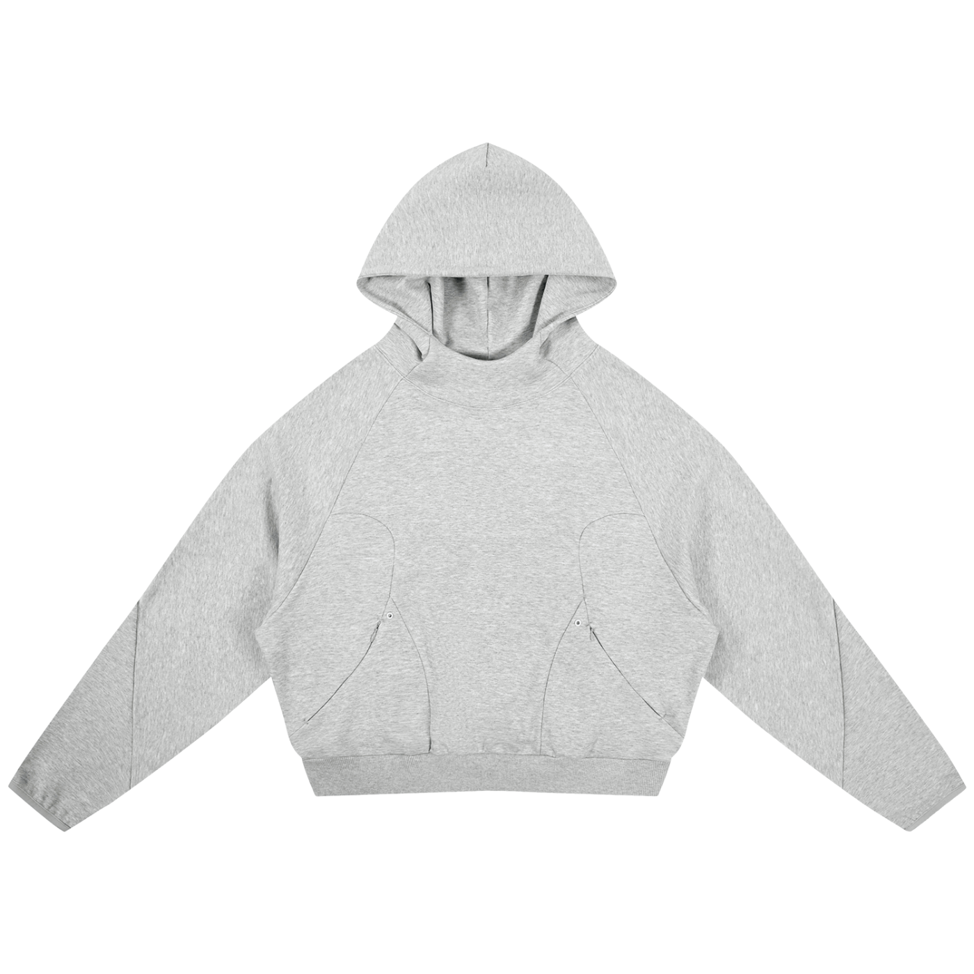 Luxury London Clothing Curved Panel Raglan Hoodie