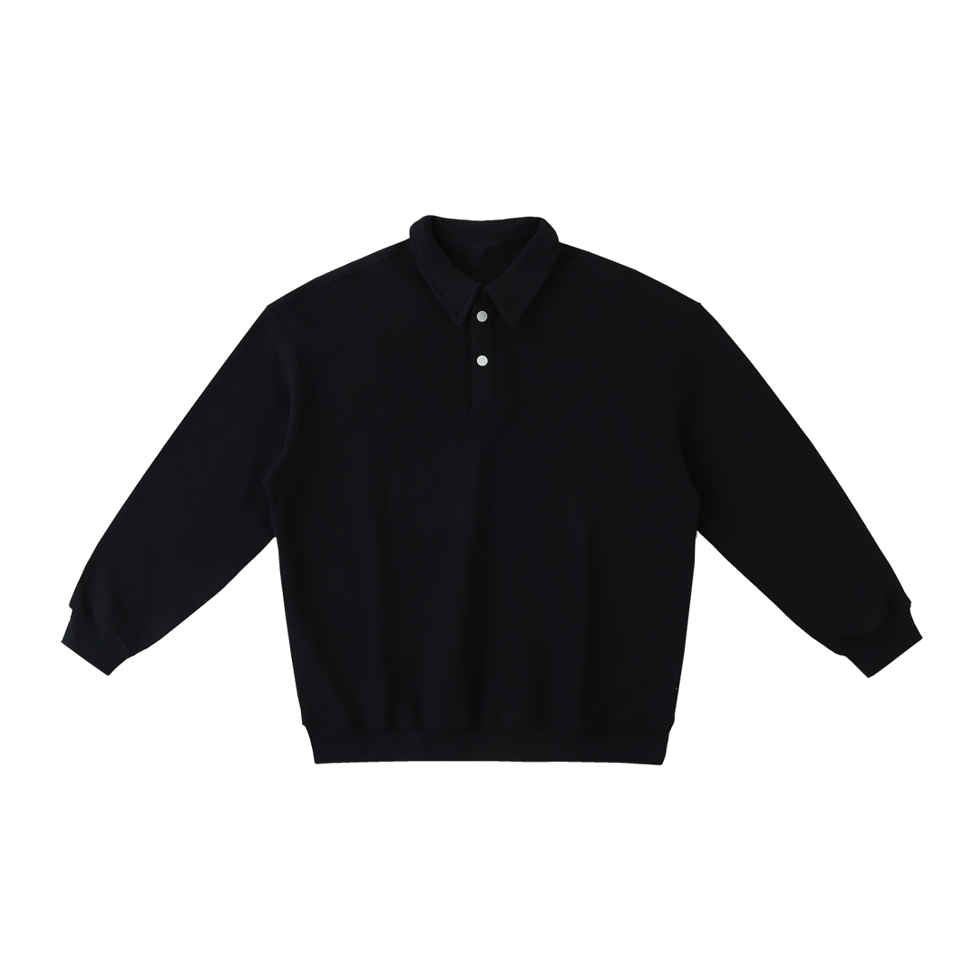 Luxury London Clothing Polo-Collar Sweatshirt