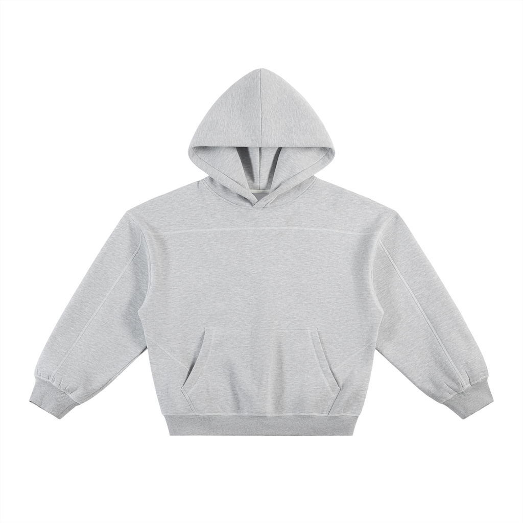Luxury London Clothing Stitched Boxy Fleece Hoodie