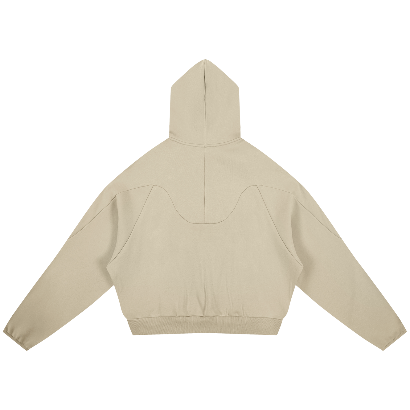 Luxury London Clothing Curved Panel Raglan Hoodie