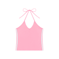 Luxury London Clothing Block Halter Crop Tank Top