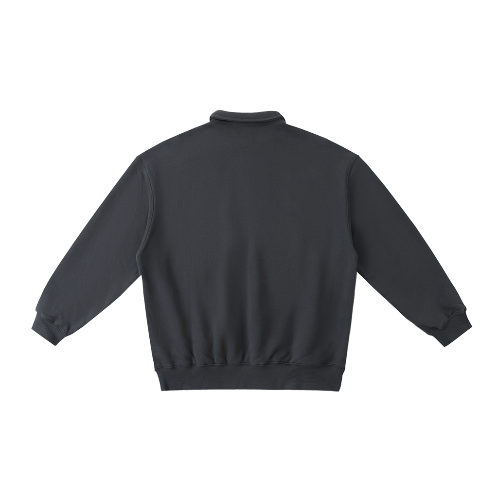Luxury London Clothing Polo-Collar Sweatshirt