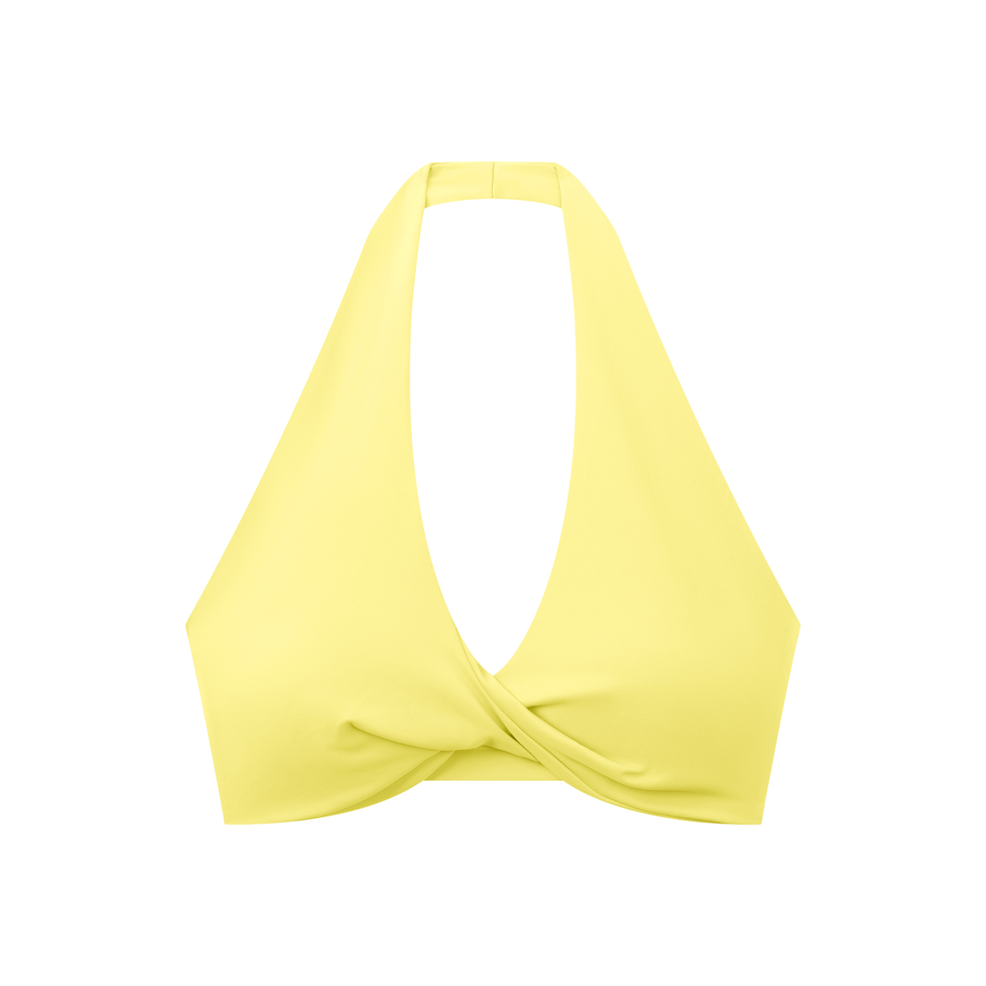Luxury London Clothing Pleated Halter Sports Bra