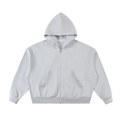 Luxury London Clothing Fleeced Full-Zip Boxy Hoodie