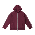Luxury London Clothing Raglan Sleeve Zip Hoodie