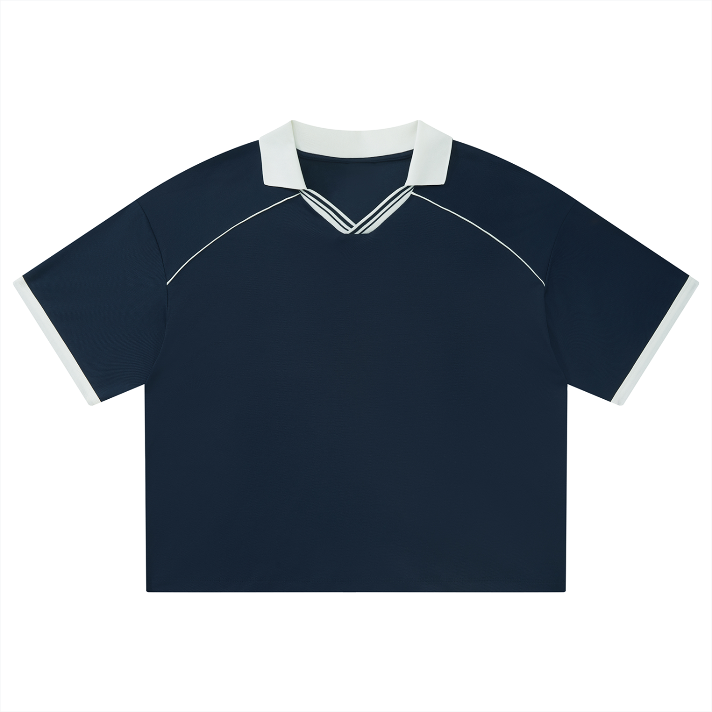 Luxury London Clothing Piping Boxy Soccer Jersey