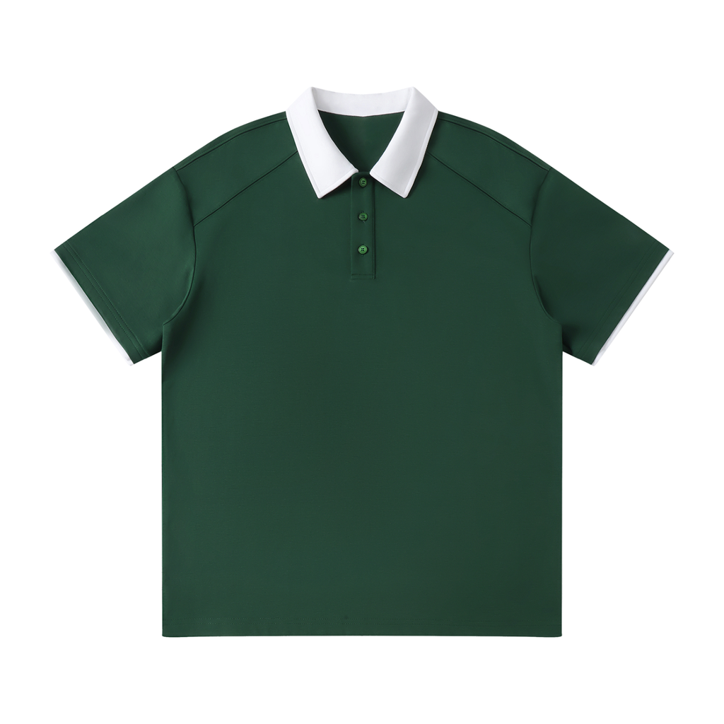 Luxury London Clothing Collar Raglan Polo Shirt